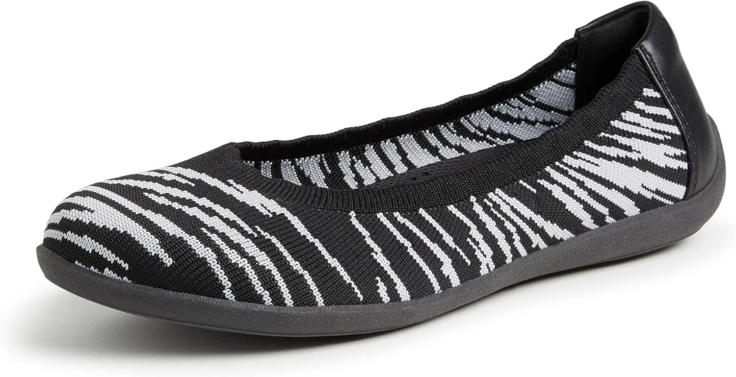 Dearfoams Women's Lightweight Washable Comfort Misty Ballet Flats