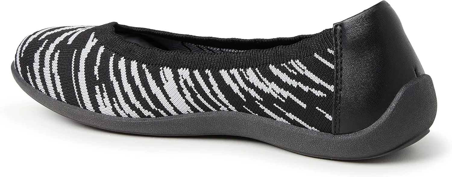 Dearfoams Women's Lightweight Washable Comfort Misty Ballet Flats