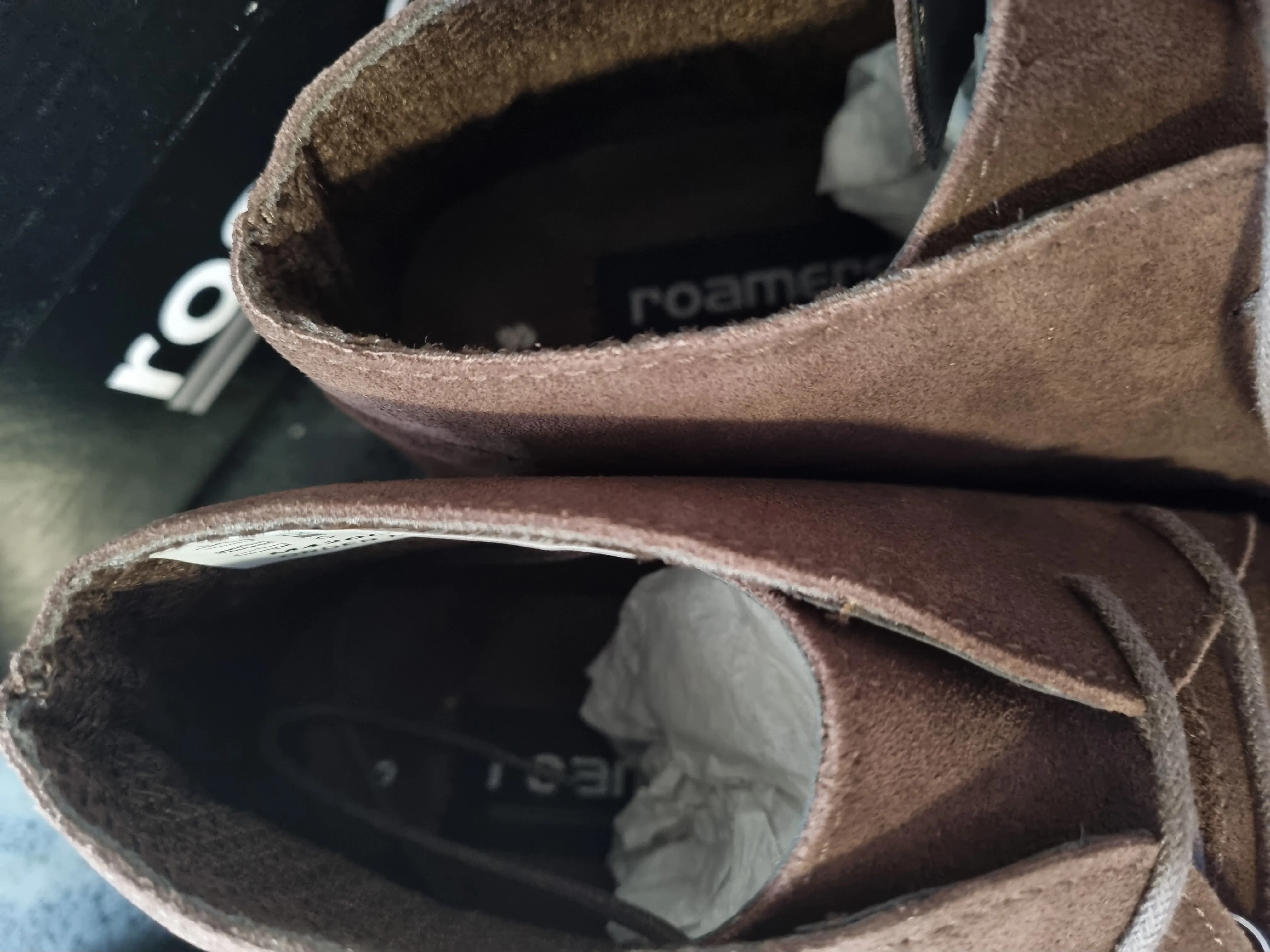 Desert Boot by Roamers - Slim Fit - 2 Eye Sand Chocolate Leather (M420DBS)