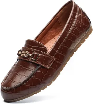 DeYashopin Women's Loafer Shoes Leisure Slip On Work Shoes Comfort Walking Flats