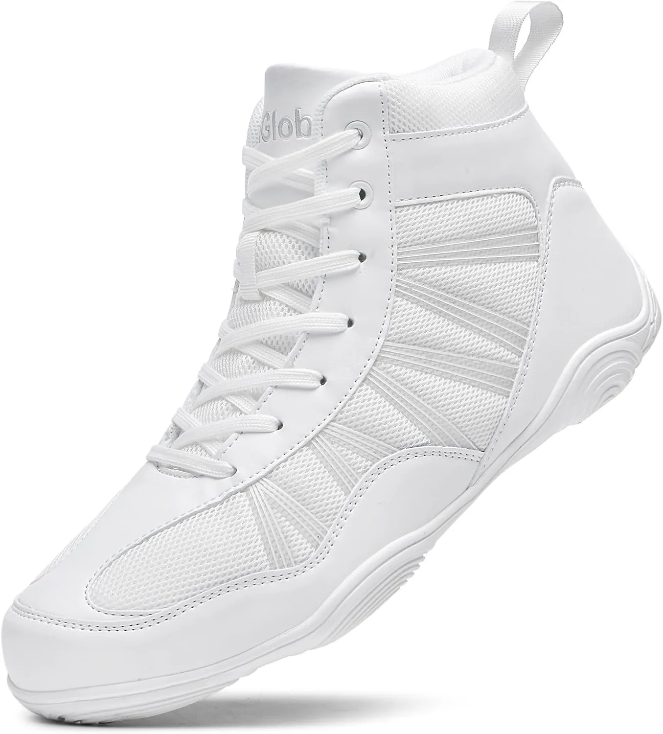 DimaiGlobal Men's Wrestling Shoe Boxing Shoes Zero Drop Sole High Top Fighting Shoes Fitness Sneaker Taekwondo Karate Martial Arts Weightlifting Training Shoes