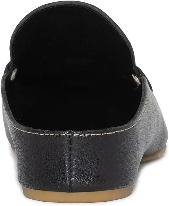 Donald Pliner Women's Bless Distressed Mules, Closed Toe Comfort Loafers, Slip On Mules for Women