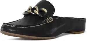 Donald Pliner Women's Bless Distressed Mules, Closed Toe Comfort Loafers, Slip On Mules for Women
