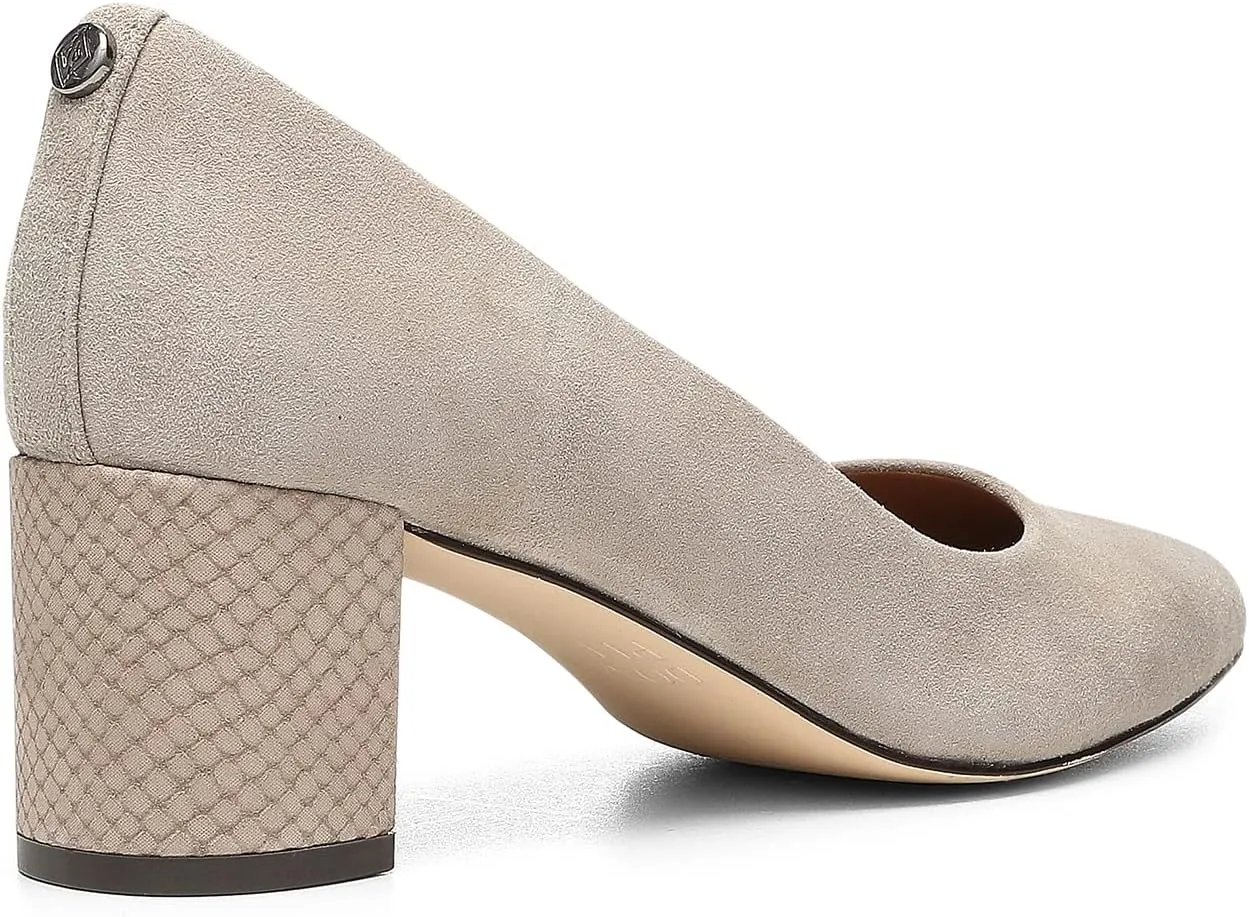 Donald Pliner Women's Stephani High Crepe Fabric – 2” Block, Chunky Heels Dress Shoes, Classic Pump