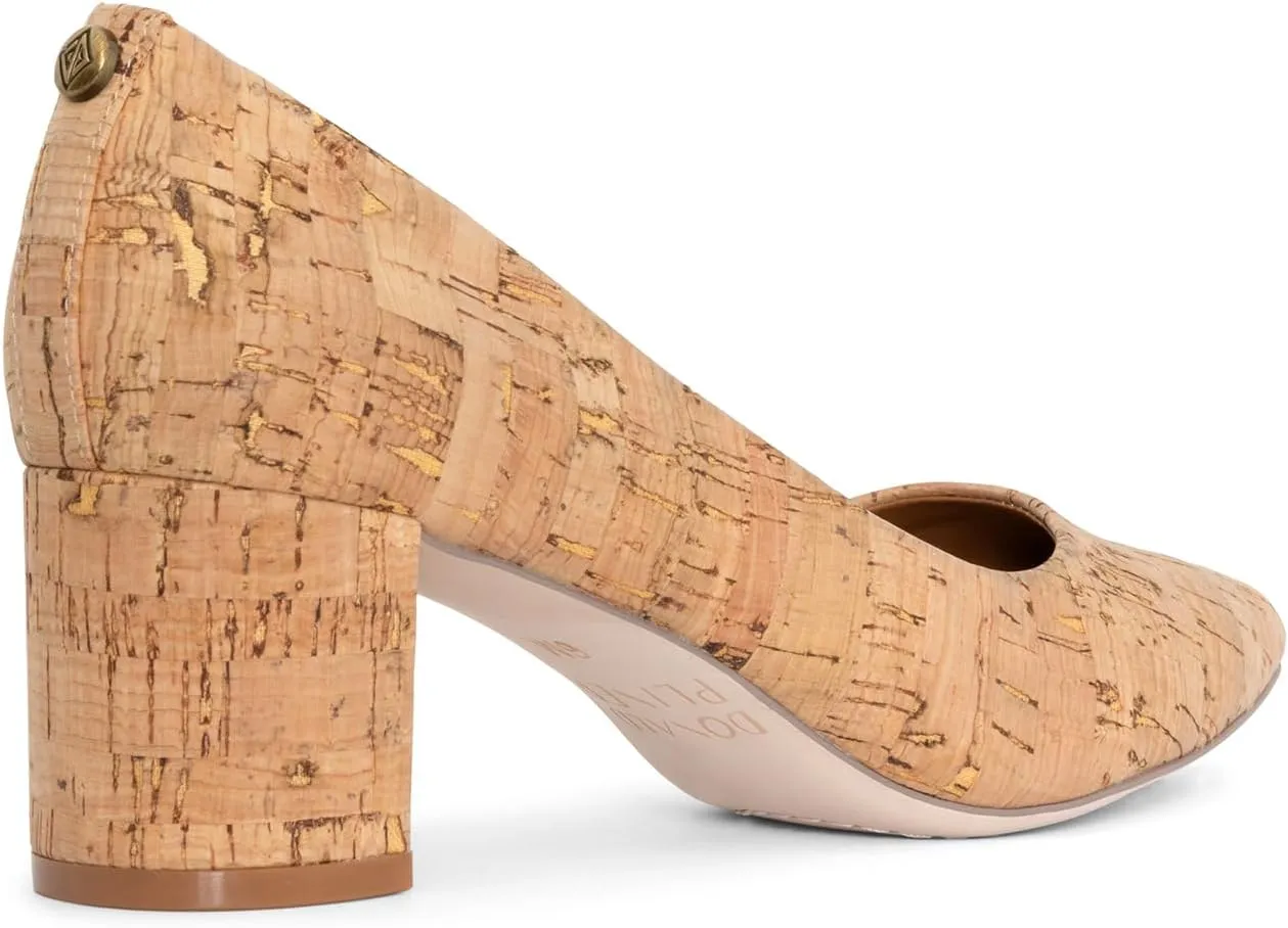 Donald Pliner Women's Stephani High Crepe Fabric – 2” Block, Chunky Heels Dress Shoes, Classic Pump