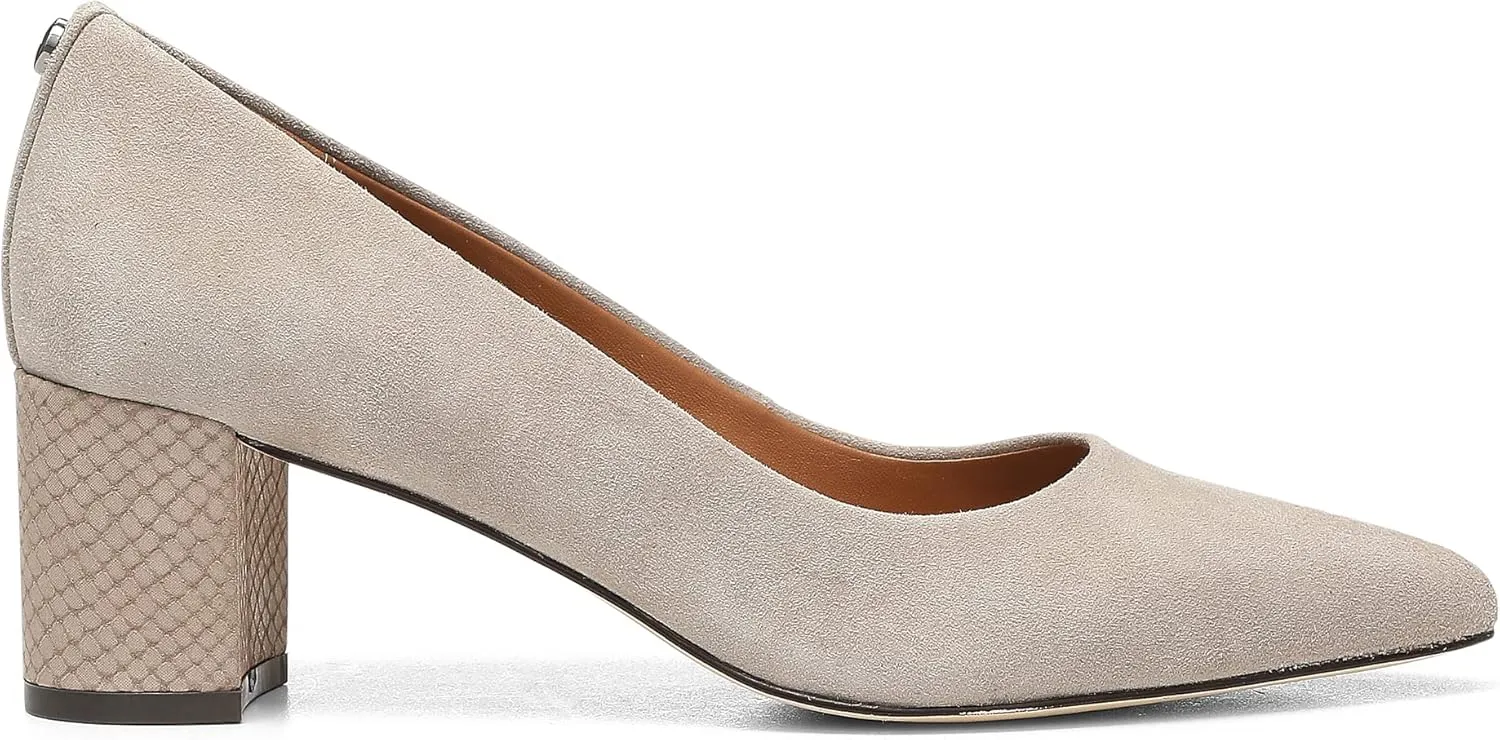 Donald Pliner Women's Stephani High Crepe Fabric – 2” Block, Chunky Heels Dress Shoes, Classic Pump