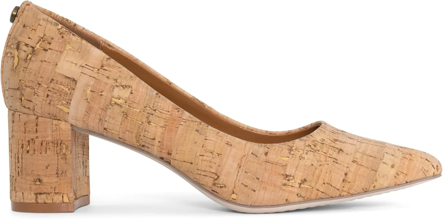 Donald Pliner Women's Stephani High Crepe Fabric – 2” Block, Chunky Heels Dress Shoes, Classic Pump