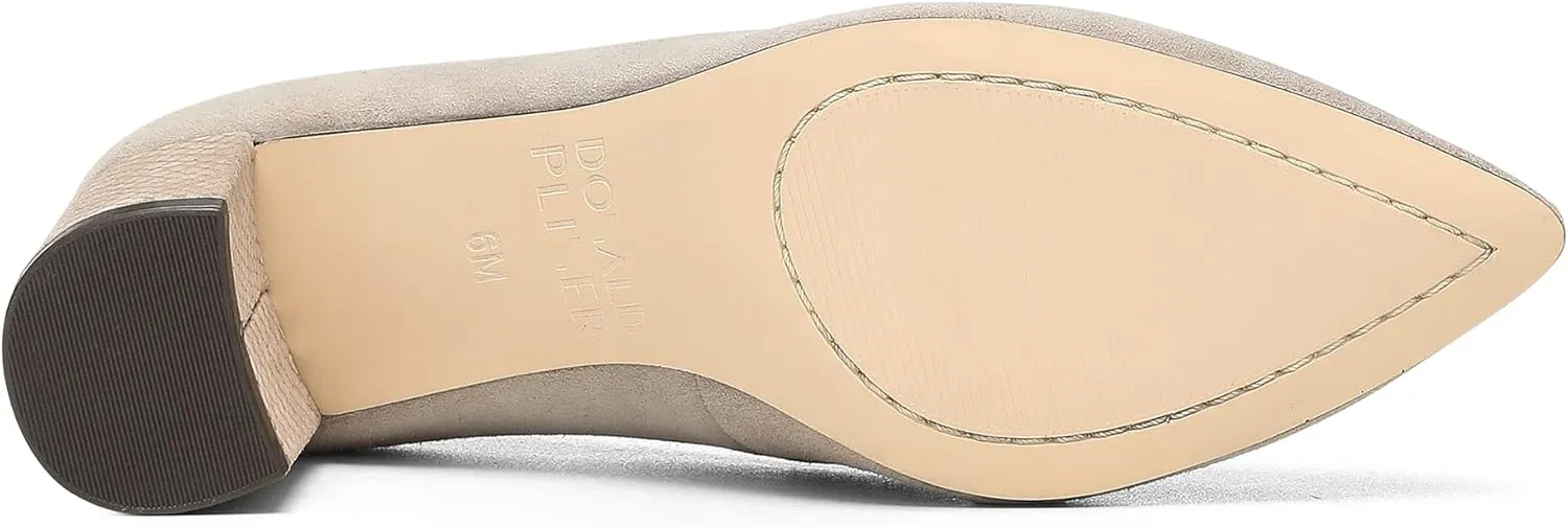 Donald Pliner Women's Stephani High Crepe Fabric – 2” Block, Chunky Heels Dress Shoes, Classic Pump