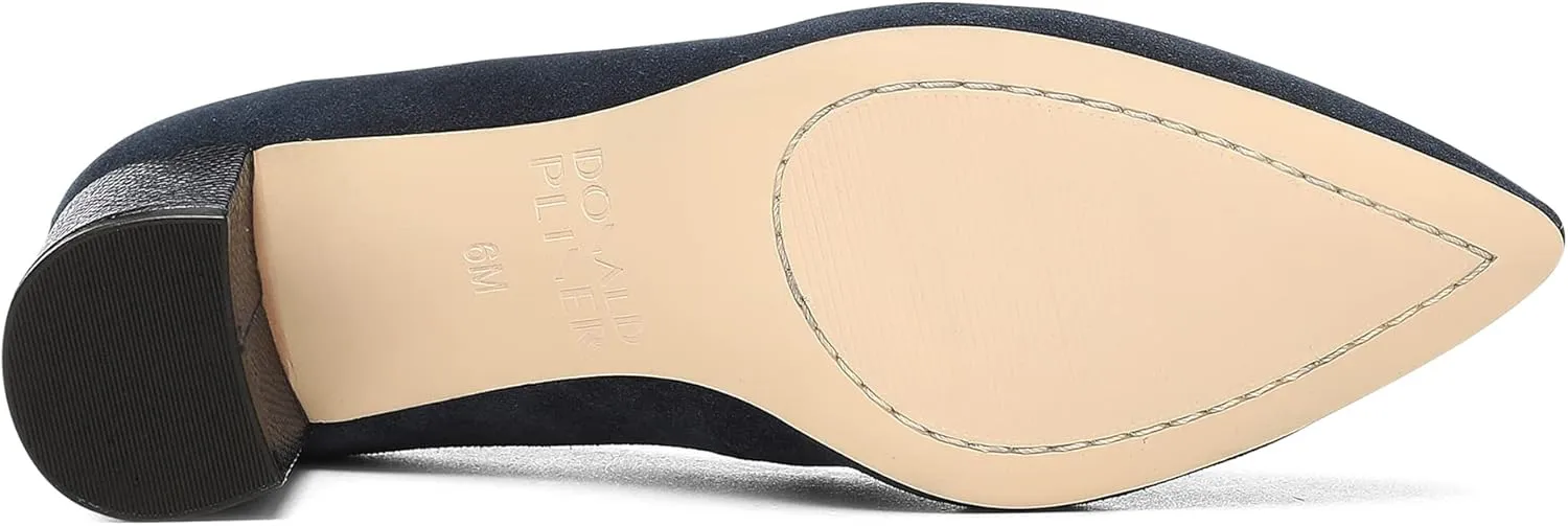 Donald Pliner Women's Stephani High Crepe Fabric – 2” Block, Chunky Heels Dress Shoes, Classic Pump