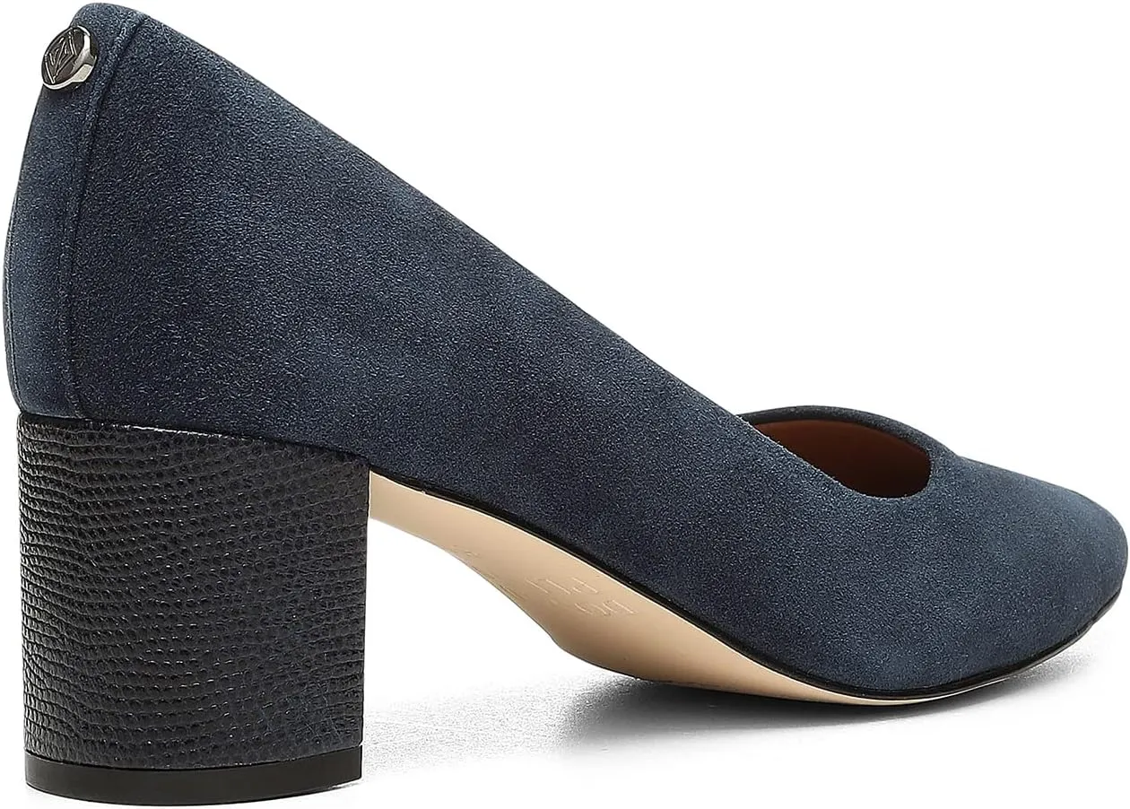 Donald Pliner Women's Stephani High Crepe Fabric – 2” Block, Chunky Heels Dress Shoes, Classic Pump