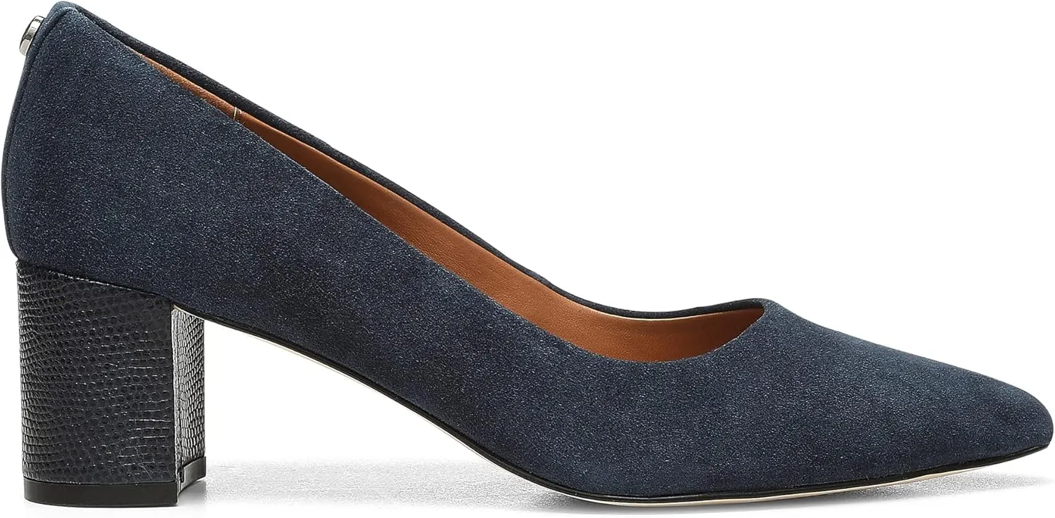 Donald Pliner Women's Stephani High Crepe Fabric – 2” Block, Chunky Heels Dress Shoes, Classic Pump