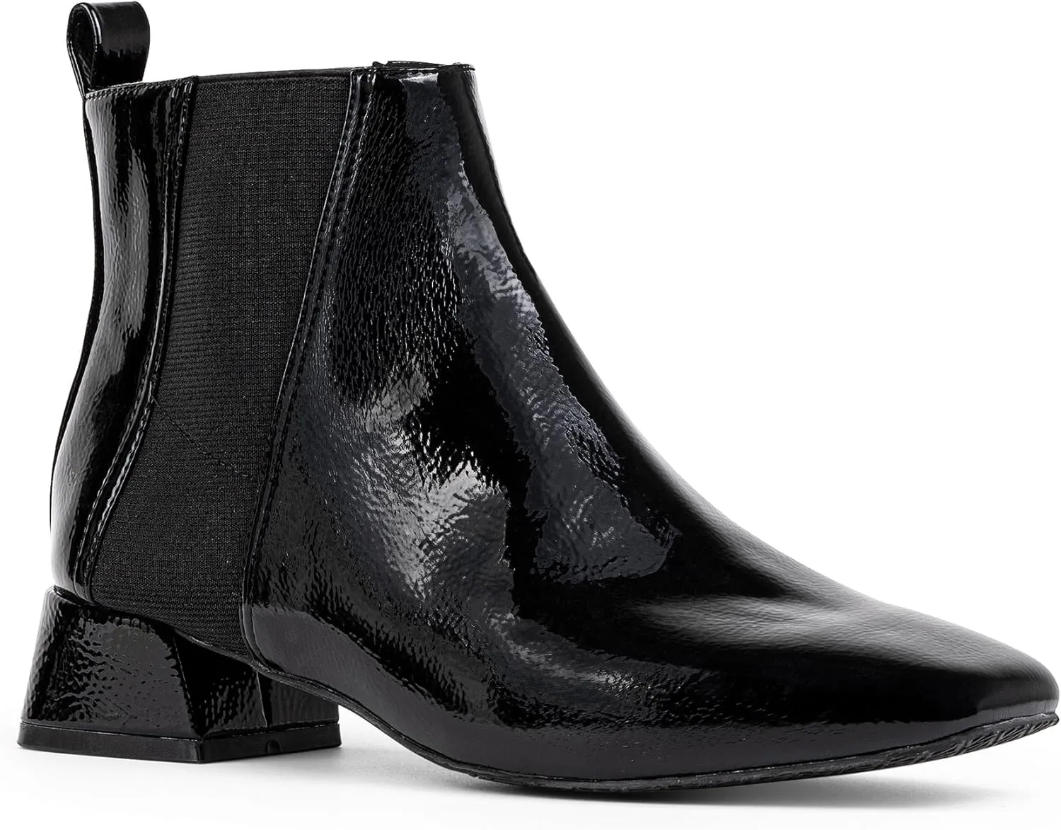 Donald Pliner Women's Travis Crinkle Patent Chelsea Boot
