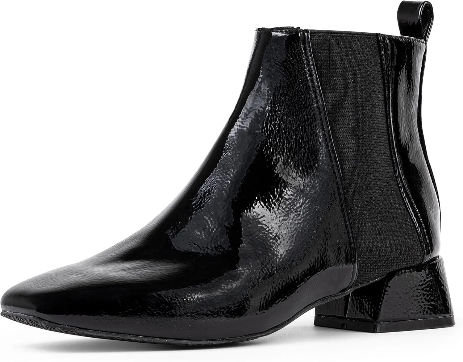 Donald Pliner Women's Travis Crinkle Patent Chelsea Boot