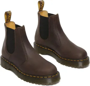 Dr. Martens Unisex 2976 Bex Chelsea Boot, Dark Brown Crazy Horse, 8 US Women