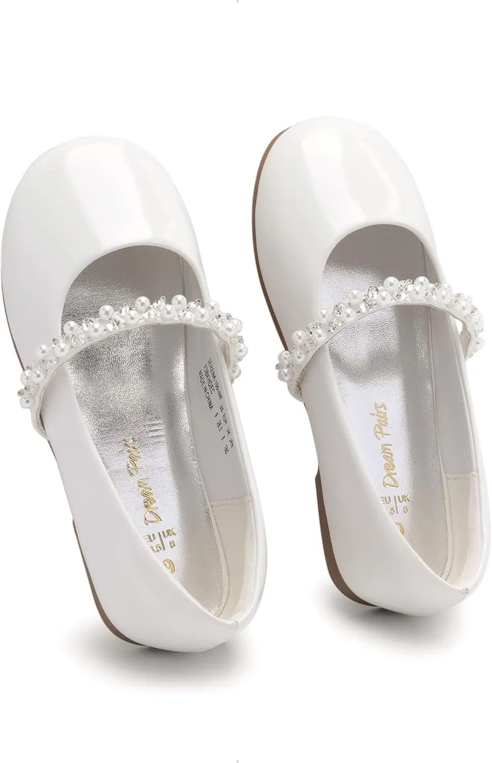 DREAM PAIRS Girls Mary Jane Dress Shoes Ballerina Flats for Wedding, Party (Toddler/Little Kid/Big Kid)