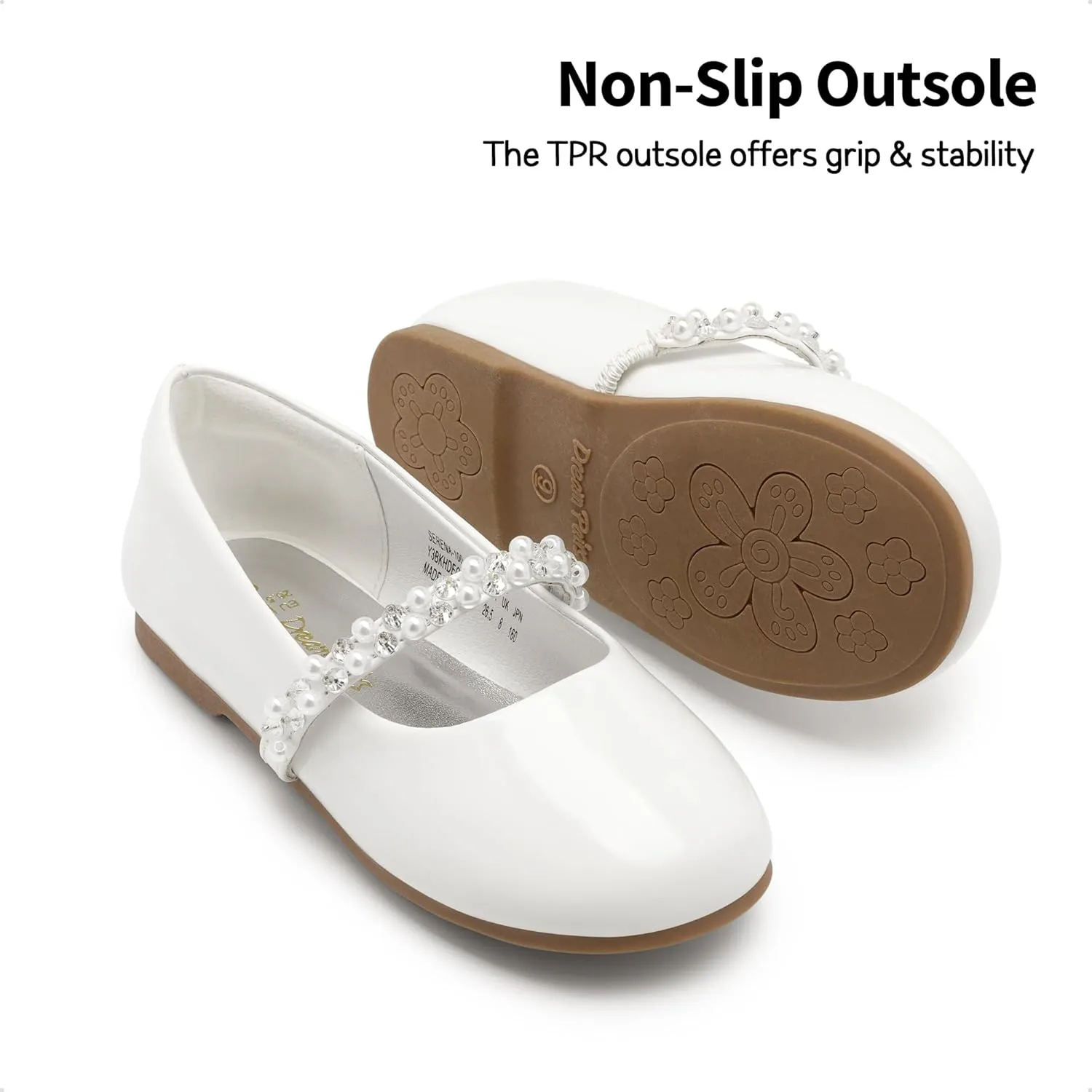 DREAM PAIRS Girls Mary Jane Dress Shoes Ballerina Flats for Wedding, Party (Toddler/Little Kid/Big Kid)