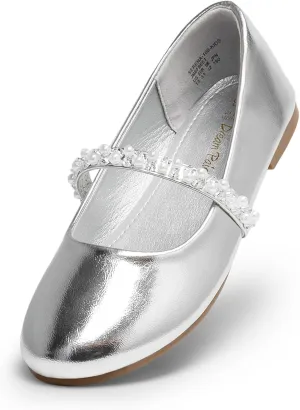 DREAM PAIRS Girls Mary Jane Dress Shoes Ballerina Flats for Wedding, Party (Toddler/Little Kid/Big Kid)