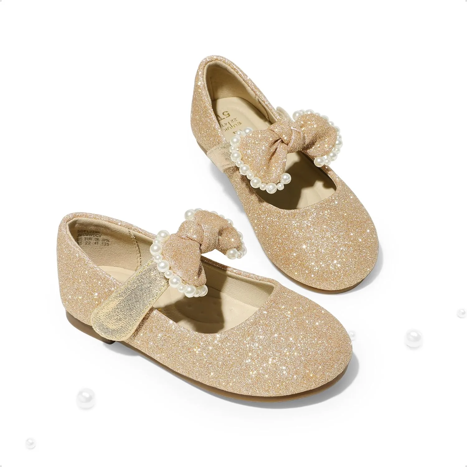 DREAM PAIRS Toddler Flower Girl Dress Shoes Little Girls Mary Janes Ballet Flats Ballerina Shoes Wedding Party