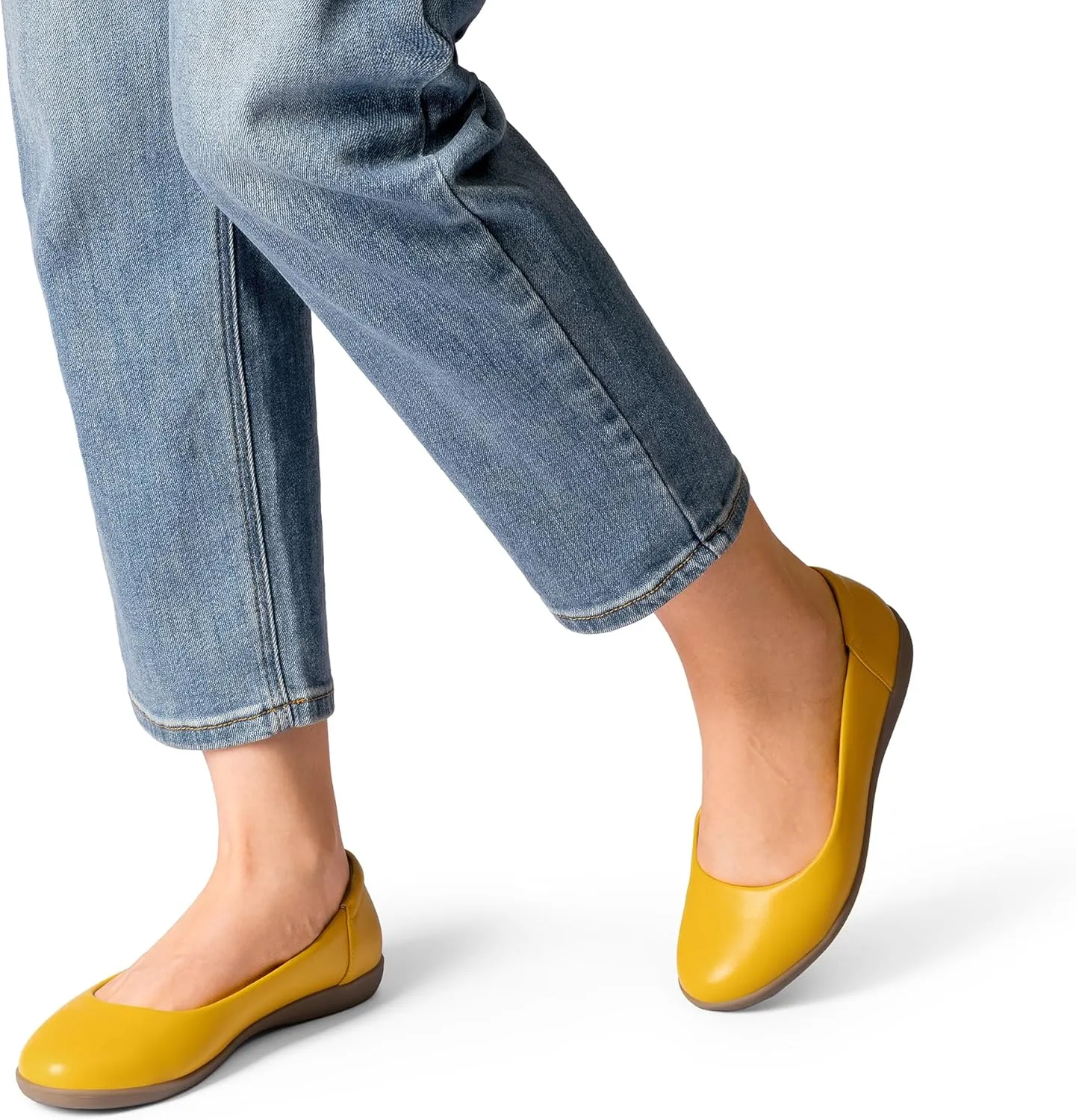 DREAM PAIRS Women’s Comfortable Ballet Dressy Work Flats, Round Toe Slip on Office Shoes