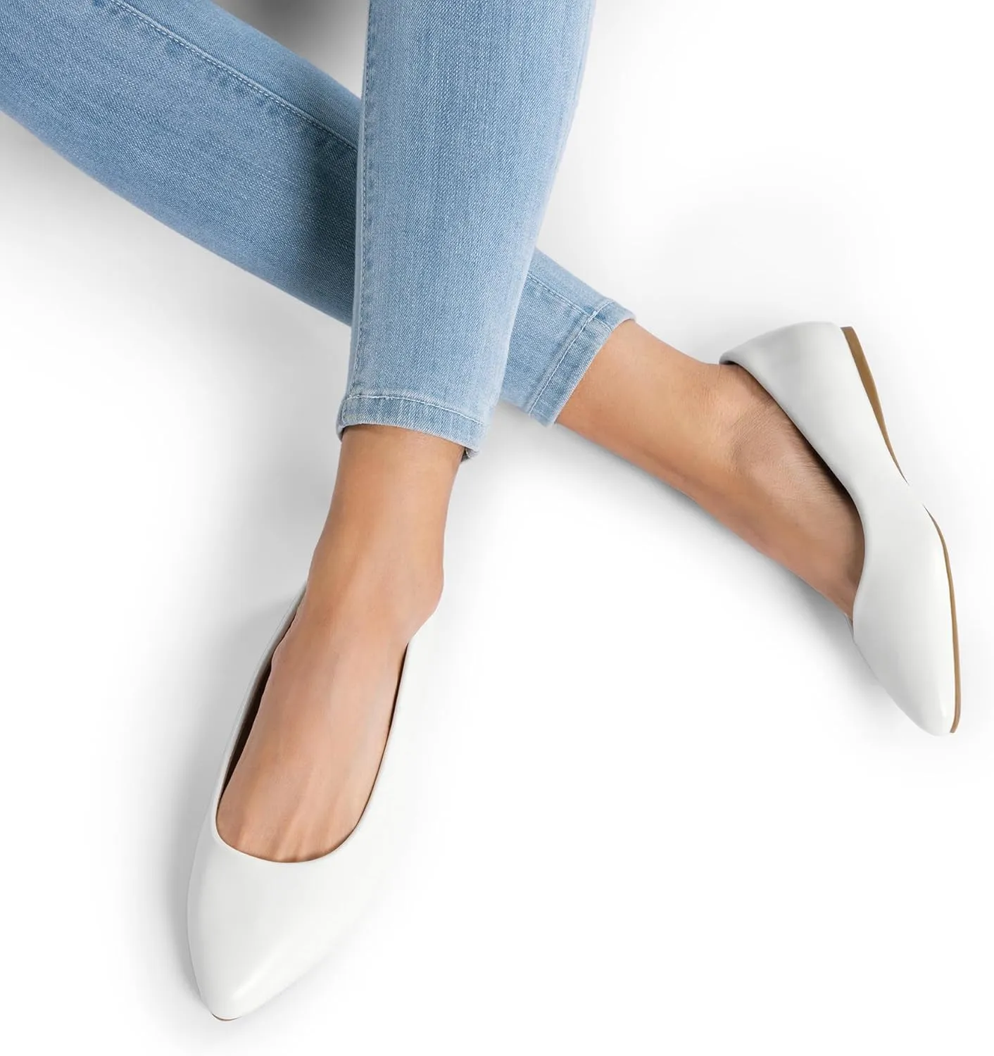 DREAM PAIRS Women's Dress Pointed Toe Flats Ballet Comfort Soft Slip On Casual Flat Shoes for Work Office Business