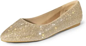 DREAM PAIRS Women's Dress Pointed Toe Flats Ballet Comfort Soft Slip On Casual Flat Shoes for Work Office Business