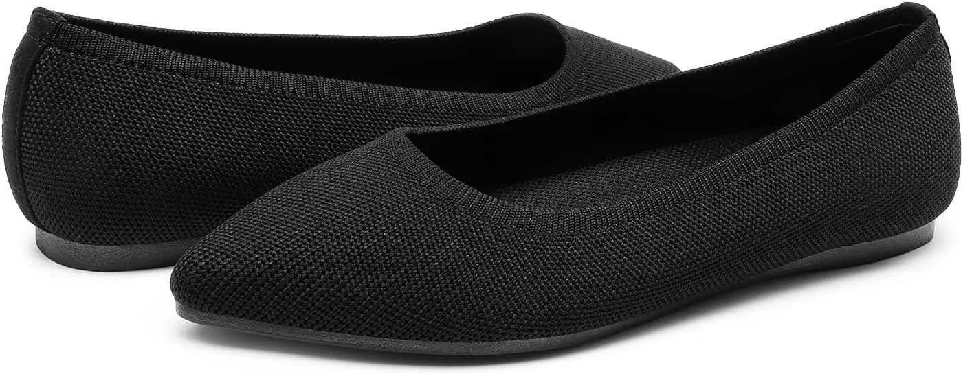 DREAM PAIRS Women's Dress Pointed Toe Flats Ballet Comfort Soft Slip On Casual Flat Shoes for Work Office Business