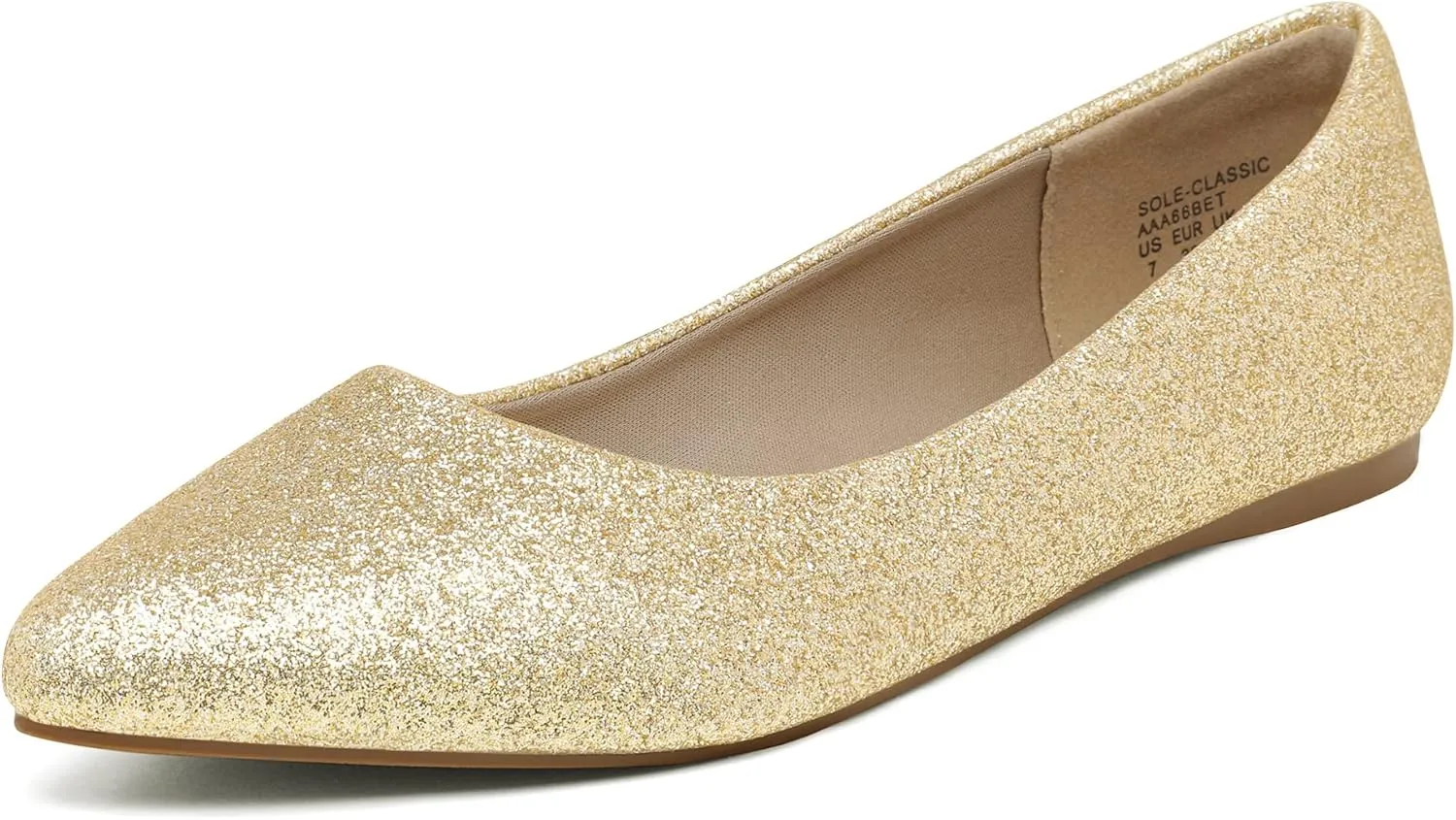 DREAM PAIRS Women's Dress Pointed Toe Flats Ballet Comfort Soft Slip On Casual Flat Shoes for Work Office Business