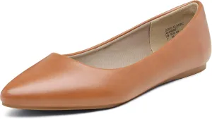 DREAM PAIRS Women's Dress Pointed Toe Flats Ballet Comfort Soft Slip On Casual Flat Shoes for Work Office Business