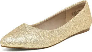 DREAM PAIRS Women's Dress Pointed Toe Flats Ballet Comfort Soft Slip On Casual Flat Shoes for Work Office Business