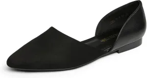 DREAM PAIRS Women's Elegant Dressy Flats Shoes Pointed Toe Casual Comfort Slip on Walking Flats for Women