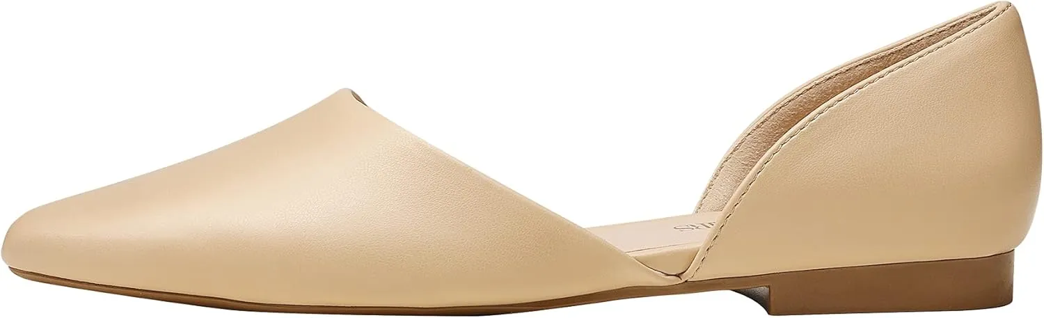 DREAM PAIRS Women's Elegant Dressy Flats Shoes Pointed Toe Casual Comfort Slip on Walking Flats for Women