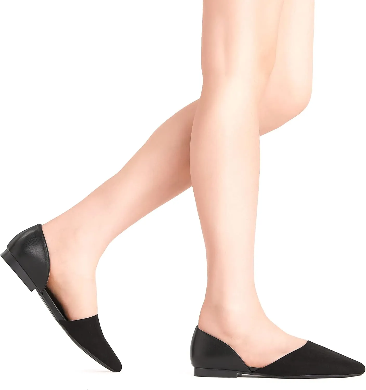 DREAM PAIRS Women's Elegant Dressy Flats Shoes Pointed Toe Casual Comfort Slip on Walking Flats for Women