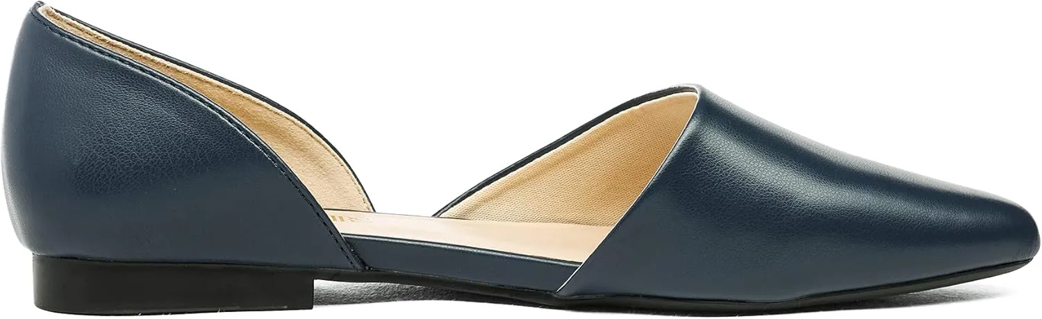DREAM PAIRS Women's Elegant Dressy Flats Shoes Pointed Toe Casual Comfort Slip on Walking Flats for Women
