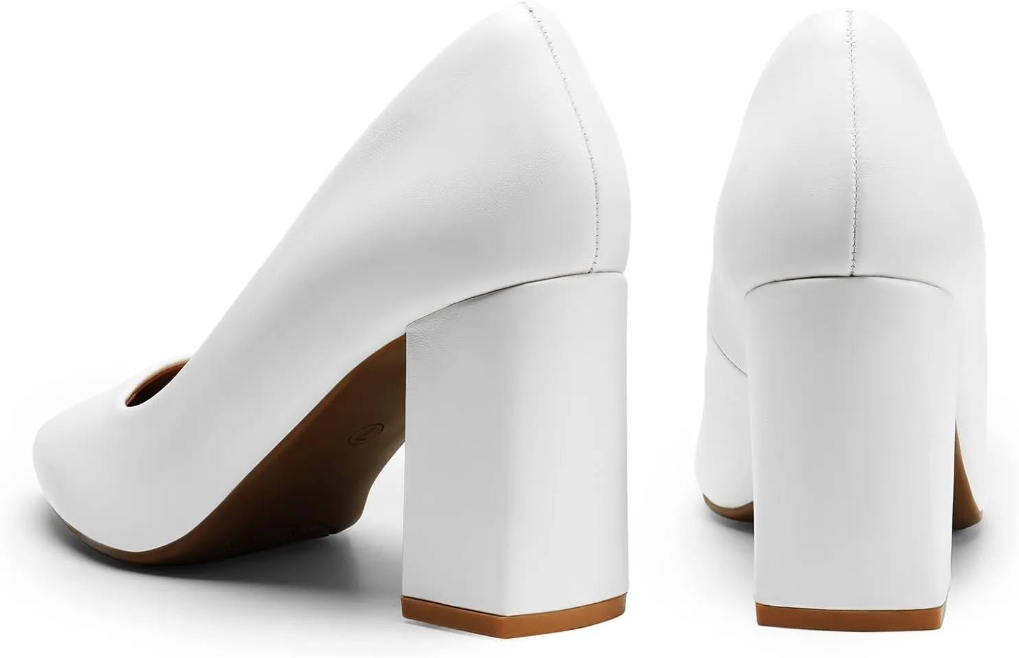 DREAM PAIRS Women's High Chunky Pointed Closed Toe Block Heels Wedding Classic Slip On Dress Pumps Shoes