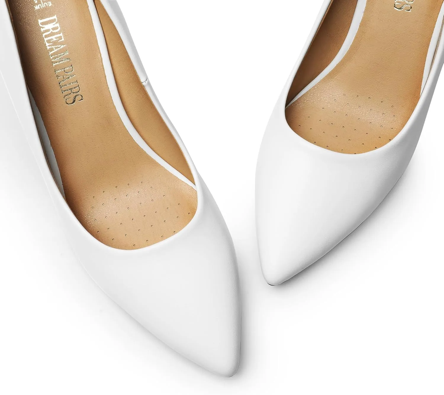 DREAM PAIRS Women's High Chunky Pointed Closed Toe Block Heels Wedding Classic Slip On Dress Pumps Shoes