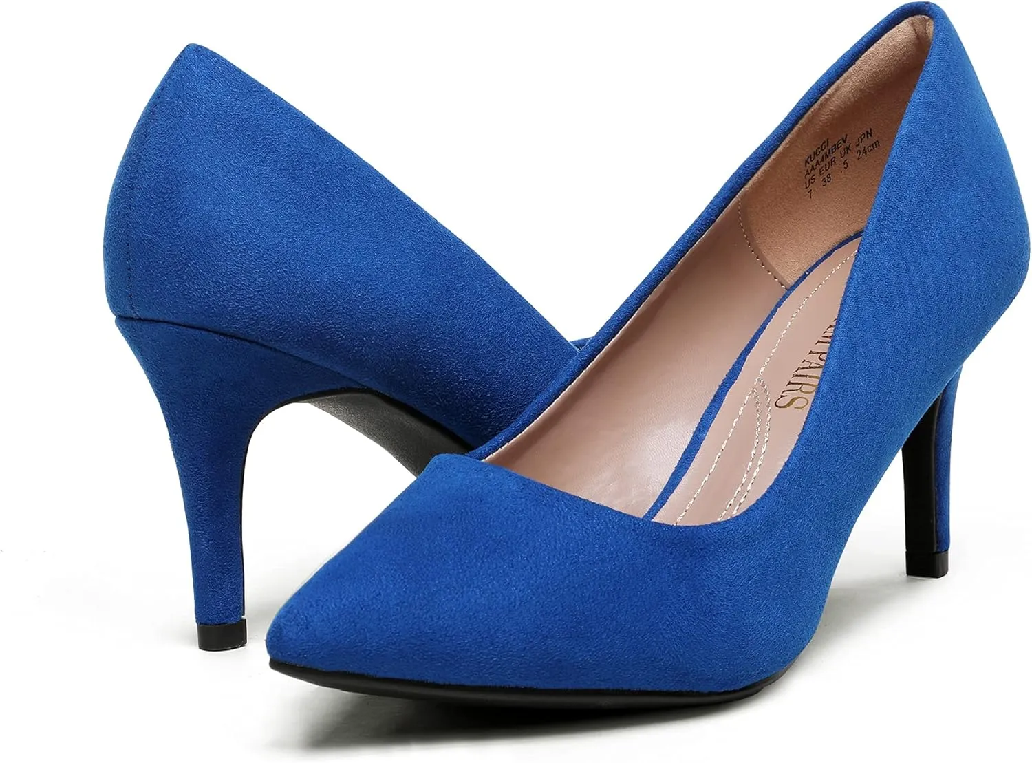DREAM PAIRS Women's High Stiletto Heels Closed Pointed Toe Dress Pumps Shoes for Wedding Work Office Business, 3 Inches