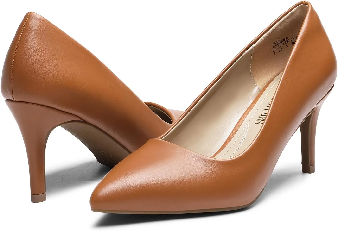 DREAM PAIRS Women's High Stiletto Heels Closed Pointed Toe Dress Pumps Shoes for Wedding Work Office Business, 3 Inches
