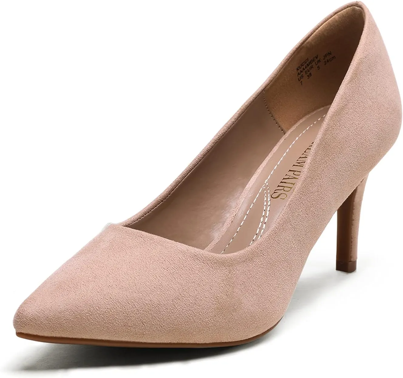 DREAM PAIRS Women's High Stiletto Heels Closed Pointed Toe Dress Pumps Shoes for Wedding Work Office Business, 3 Inches