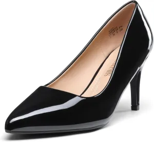 DREAM PAIRS Women's High Stiletto Heels Closed Pointed Toe Dress Pumps Shoes for Wedding Work Office Business, 3 Inches
