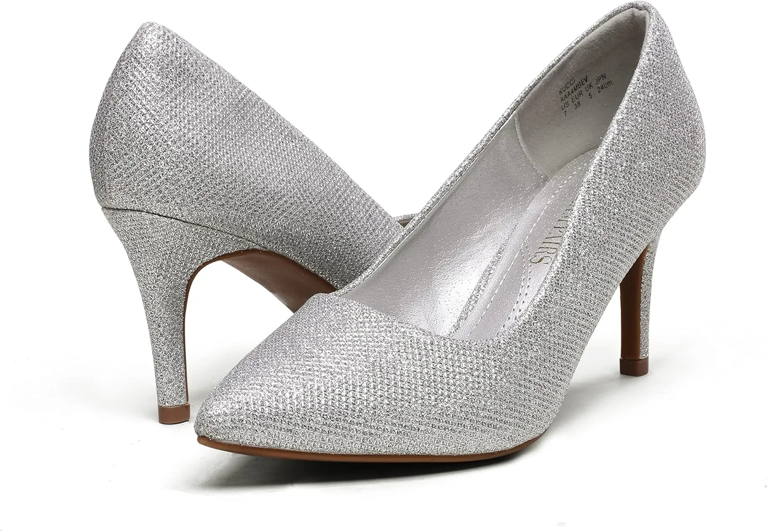 DREAM PAIRS Women's High Stiletto Heels Closed Pointed Toe Dress Pumps Shoes for Wedding Work Office Business, 3 Inches
