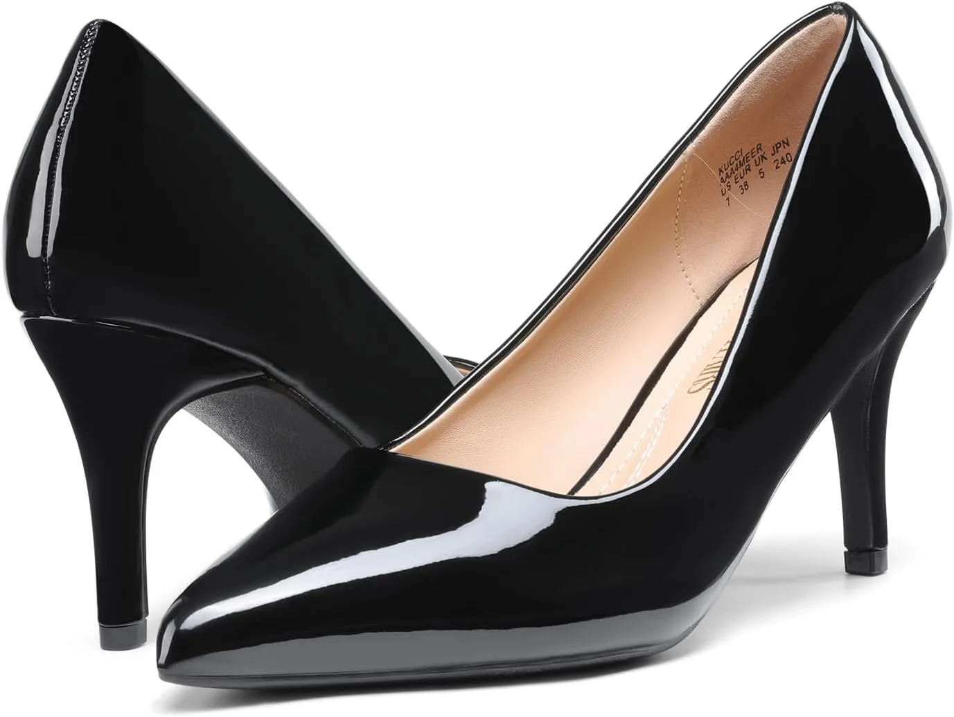 DREAM PAIRS Women's High Stiletto Heels Closed Pointed Toe Dress Pumps Shoes for Wedding Work Office Business, 3 Inches