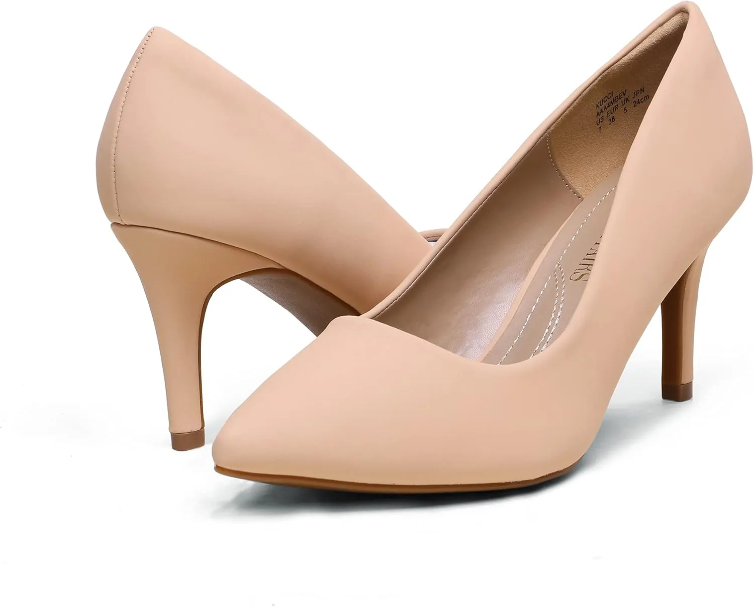 DREAM PAIRS Women's High Stiletto Heels Closed Pointed Toe Dress Pumps Shoes for Wedding Work Office Business, 3 Inches