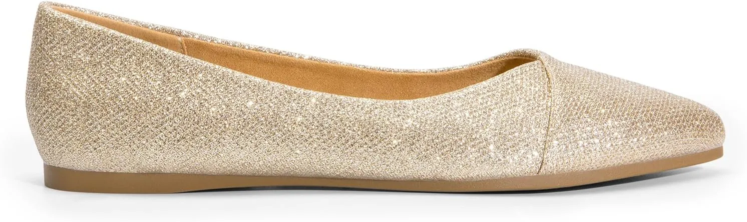 DREAM PAIRS Women's Pointed Toe Ballet Flats Dress Flats Comfort Dressy Flats Shoes