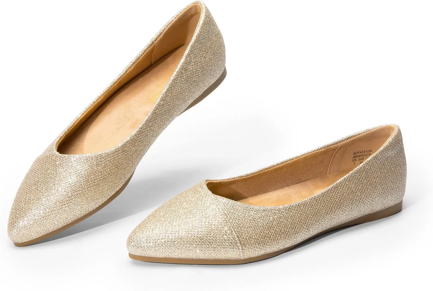 DREAM PAIRS Women's Pointed Toe Ballet Flats Dress Flats Comfort Dressy Flats Shoes