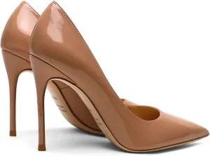 Eithy Women's Thin High Heels Shoes Party Usual Wear PU Cream Pumps 5.5 US