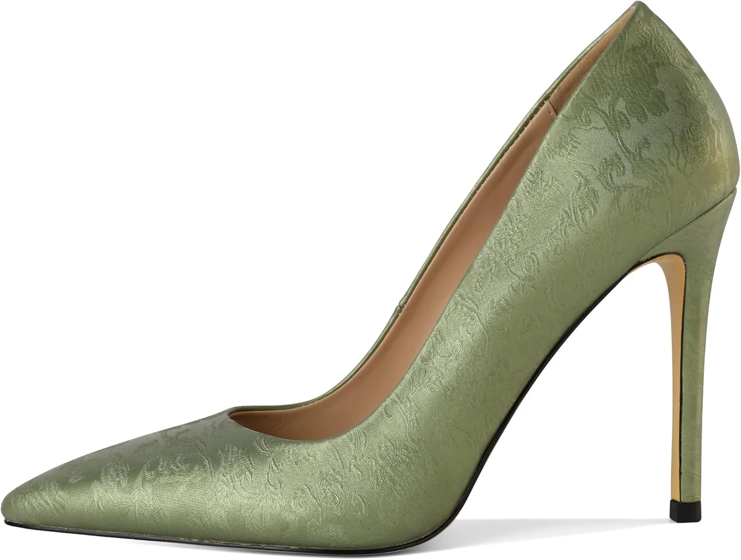 Eldof Women's Classic Dress Pumps Shoes, Sexy Pointed Toe 4" Stiletto High Heels, Office Formal Slip On Size 5-13