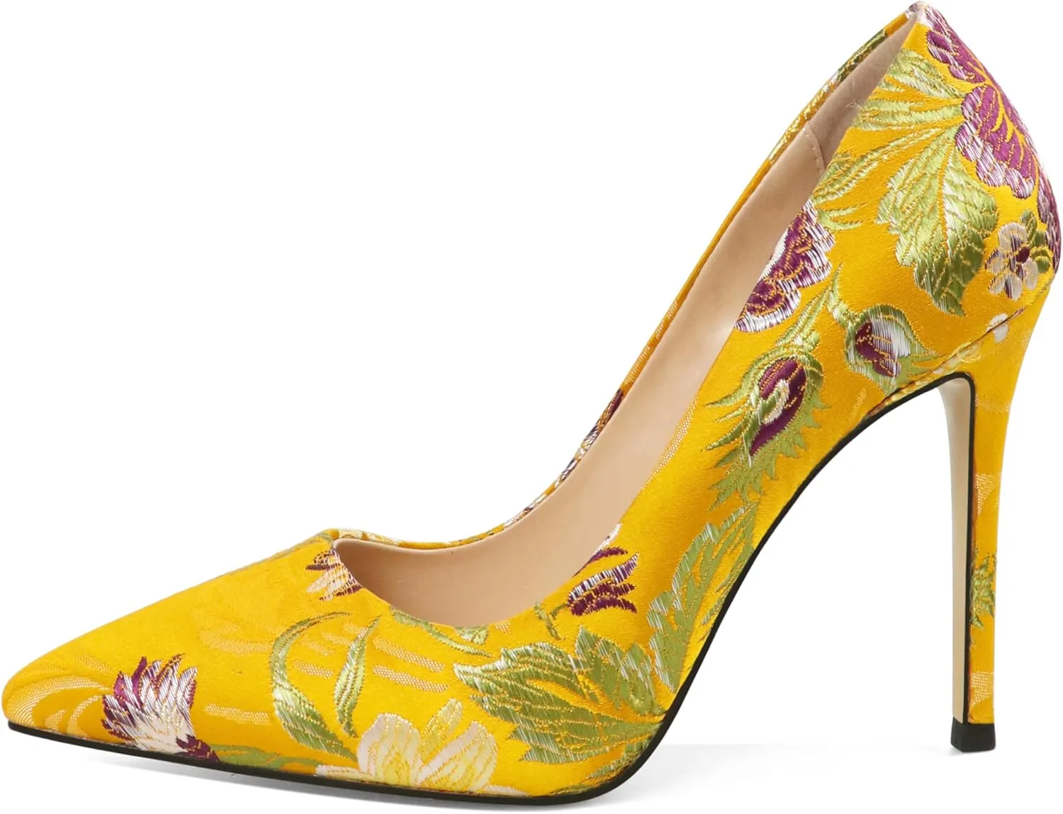 Eldof Women's Classic Dress Pumps Shoes, Sexy Pointed Toe 4" Stiletto High Heels, Office Formal Slip On Size 5-13