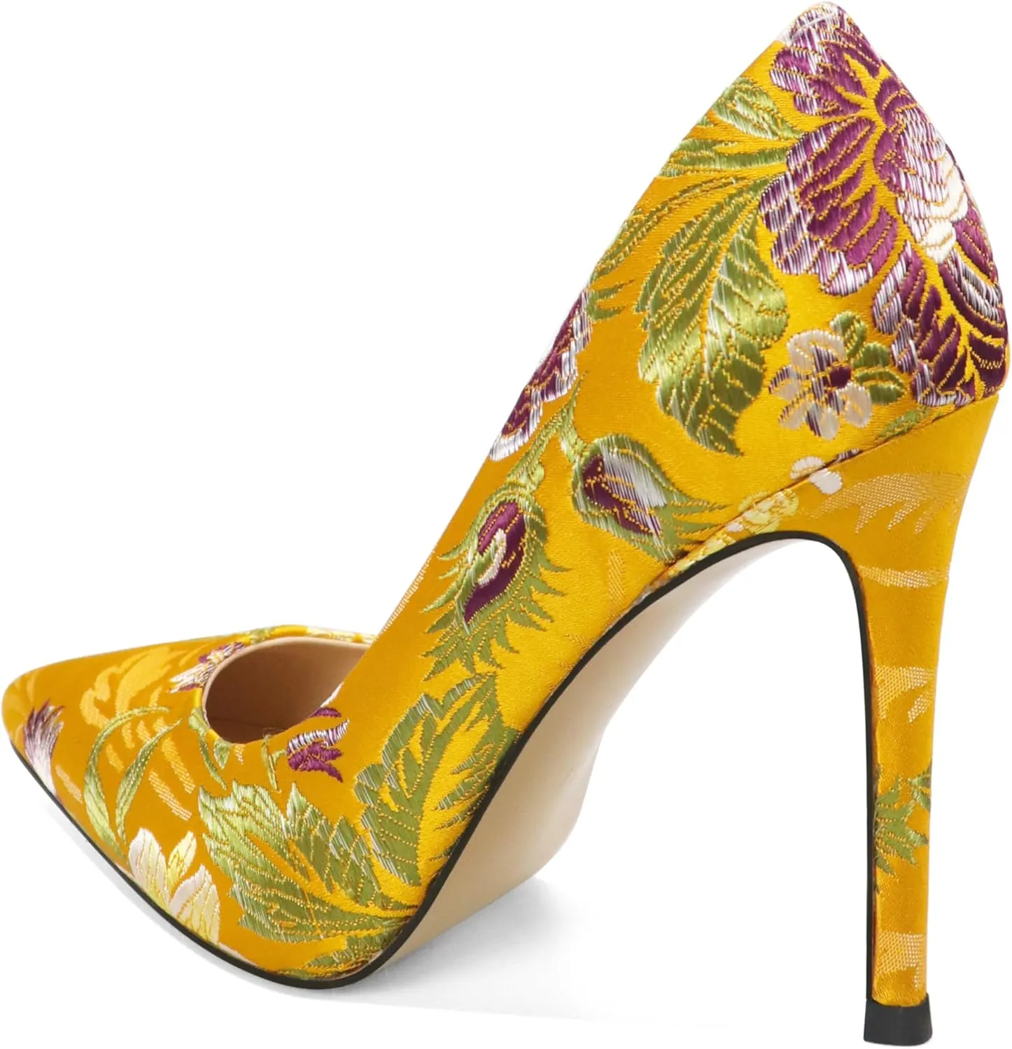 Eldof Women's Classic Dress Pumps Shoes, Sexy Pointed Toe 4" Stiletto High Heels, Office Formal Slip On Size 5-13