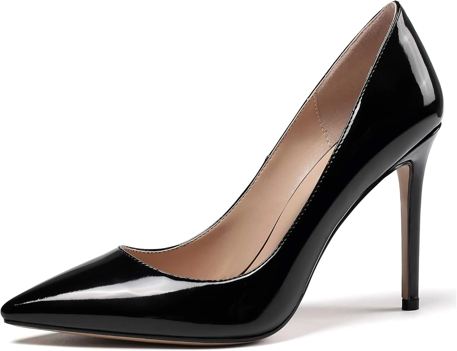 Eldof Women's Classic Dress Pumps Shoes, Sexy Pointed Toe 4" Stiletto High Heels, Office Formal Slip On Size 5-13