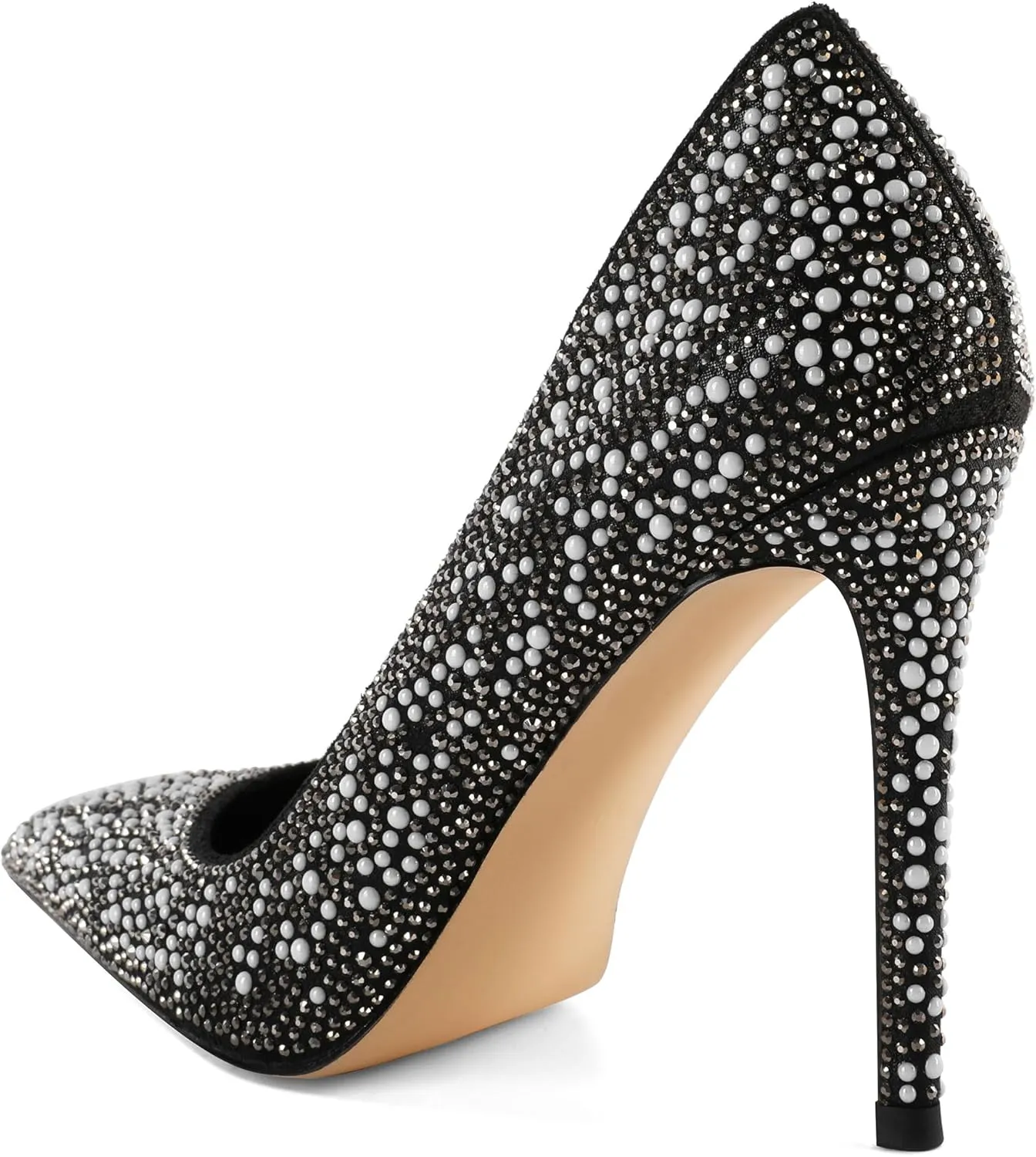 Eldof Women's Classic Dress Pumps Shoes, Sexy Pointed Toe 4" Stiletto High Heels, Office Formal Slip On Size 5-13